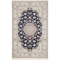 Tappeto Originale Nain 9la Persia 154x244 Blu N