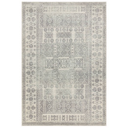 Tappeto Nova geometrico grigio e beige 80x150 cm