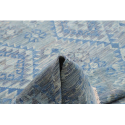 Tappeto Kilim Afghanistan 204x281 Blu Grigio Ch