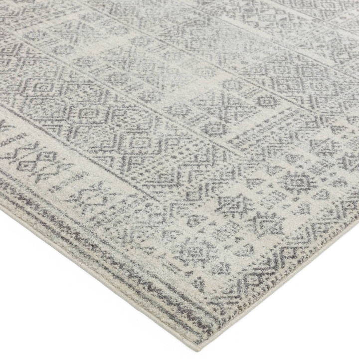 Tappeto Nova geometrico grigio chiaro e grigio s