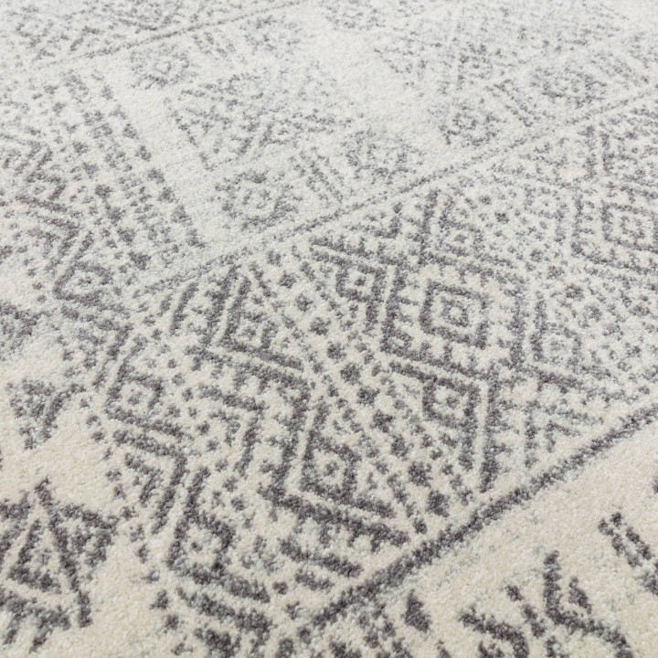 Tappeto Nova geometrico grigio chiaro e grigio s