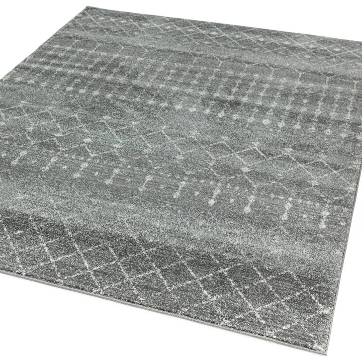 Rug Nova geometric grey white 160x230 cm