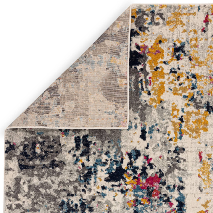 Tappeto Nova astratto grigio e beige 200x290 cm