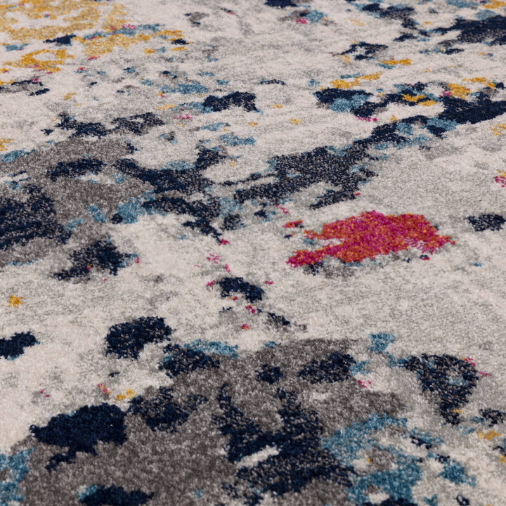 Tappeto Nova astratto grigio e beige 200x290 cm