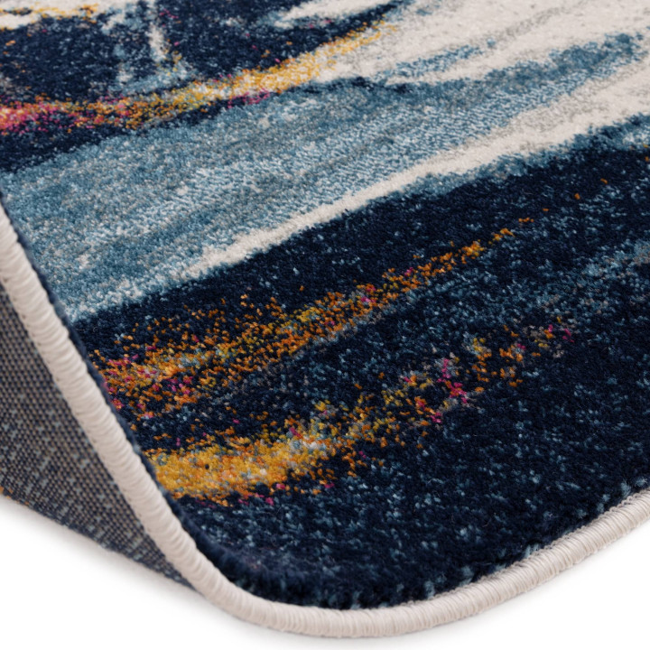 Rug Nova abstract blue yellow red white orange 8