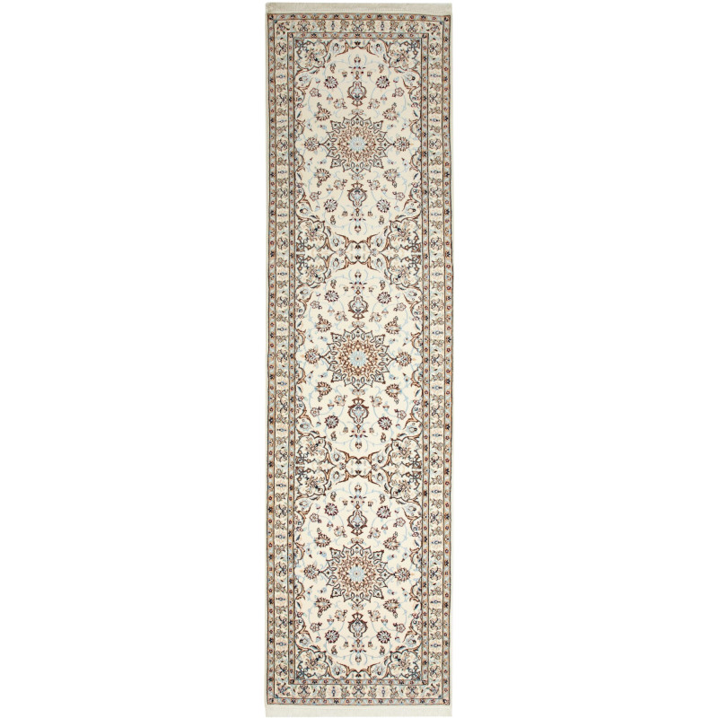 Tappeto Originale Nain 9la Persia 95x354 Crema