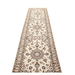 Tappeto Originale Nain 9la Persia 95x354 Crema