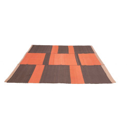 Hand Made Rug Kilim Vintage Persia 207x213 Dark