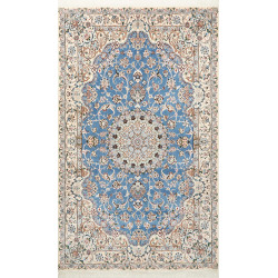 Tappeto Originale Nain 9la Persia 153x255 Blu C