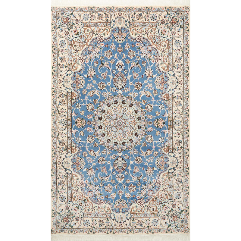 Tappeto Originale Nain 9la Persia 153x255 Blu C