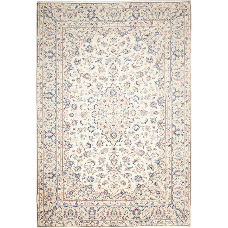 Tappeto Originale Kashan Persia 203x293 Bianco