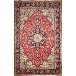 Tappeto Originale Tabriz Persia 198x310 Rosso B
