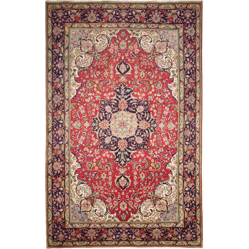 Tappeto Originale Tabriz Persia 198x310 Rosso B