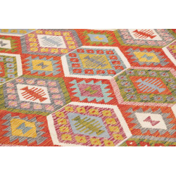 Rug Kilim Afghanistan 253x294 Reddish Orange Li