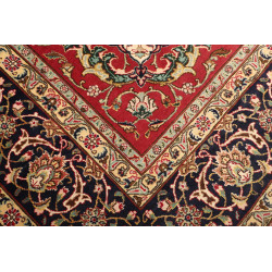 Hand Made Rug Tabriz Persia 305x400 Red Dark Bl