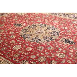 Hand Made Rug Tabriz Persia 305x400 Red Dark Bl