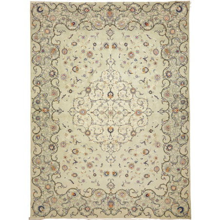 Tappeto Originale Kashan Persia 333x455 Verde S