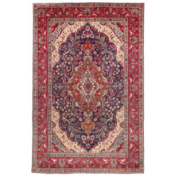 Hand Made Rug Tabriz Persia 200x300 Red Blue
