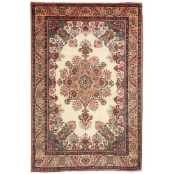 Hand Made Rug Tabriz Persia 198x304 Cream Red