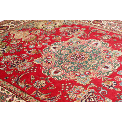 Hand Made Rug Tabriz Persia 222x292 Red Cream