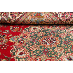 Hand Made Rug Tabriz Persia 222x292 Red Cream