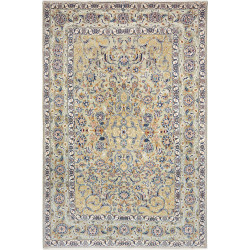 Hand Made Rug Kashan Persia 204x310 Aqua Green