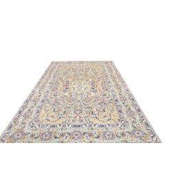 Hand Made Rug Kashan Persia 204x310 Aqua Green