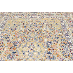 Hand Made Rug Kashan Persia 204x310 Aqua Green