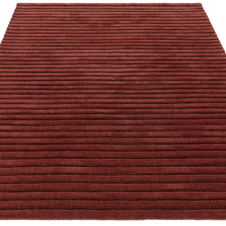 Rug Linie plain dark red 120x170 cm