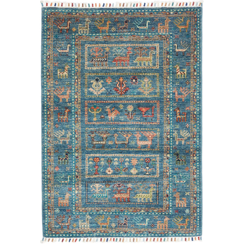 Tappeto Originale Rubin Pakistan 83x120 Blu Pet