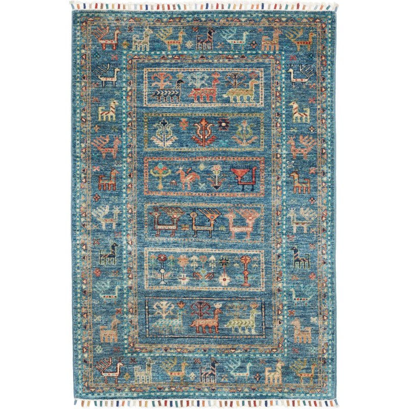 Tappeto Originale Rubin Pakistan 81x123 Blu Pet