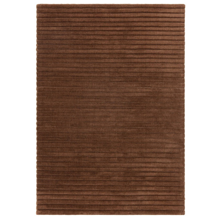 Rug Linie plain brown 120x170 cm