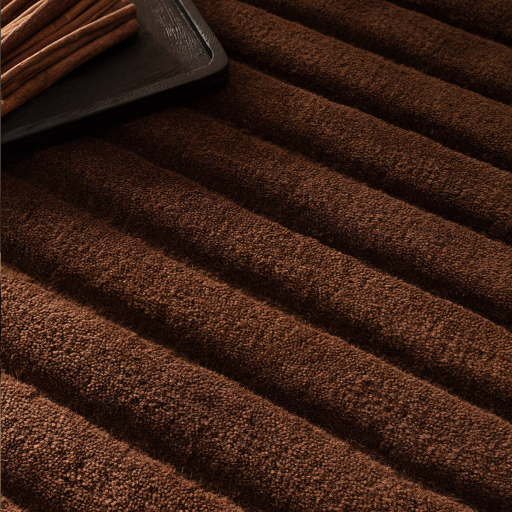 Rug Linie plain brown 120x170 cm