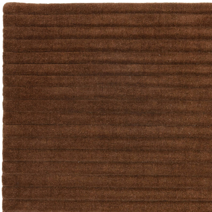Rug Linie plain brown 120x170 cm