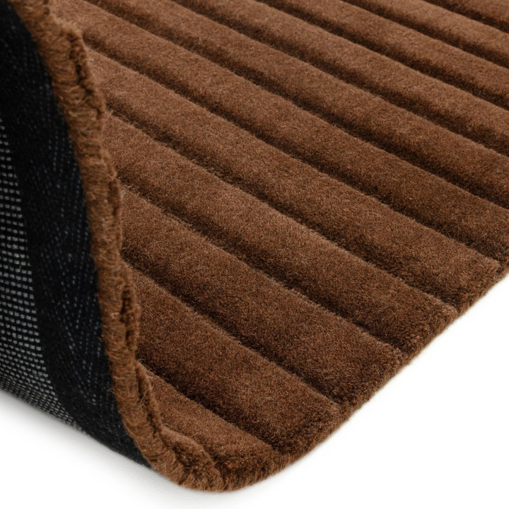 Rug Linie plain brown 120x170 cm