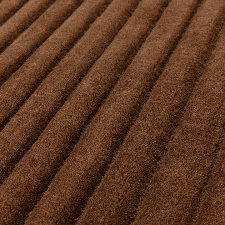 Rug Linie plain brown 120x170 cm