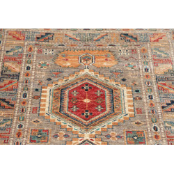 Hand Made Rug Kazak Fine Pakistan 82x123 Grey R