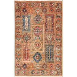 Hand Made Rug Tribal Pakistan 81x128 Brown Blue