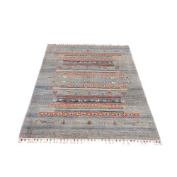 Tappeto Originale Siva Pakistan 103x152 Blu Gri