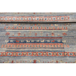 Tappeto Originale Siva Pakistan 103x152 Blu Gri