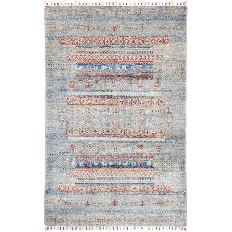 Tappeto Originale Siva Pakistan 103x158 Blu Gri