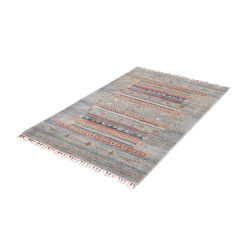 Tappeto Originale Siva Pakistan 103x158 Blu Gri