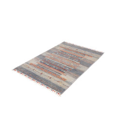 Tappeto Originale Siva Pakistan 106x148 Blu Gri