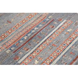 Tappeto Originale Siva Pakistan 101x146 Blu Gri