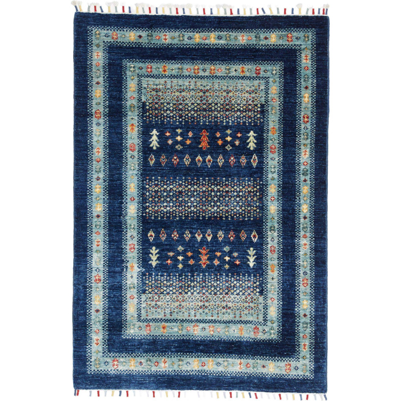 Tappeto Originale Siva Pakistan 102x150 Blu Nav