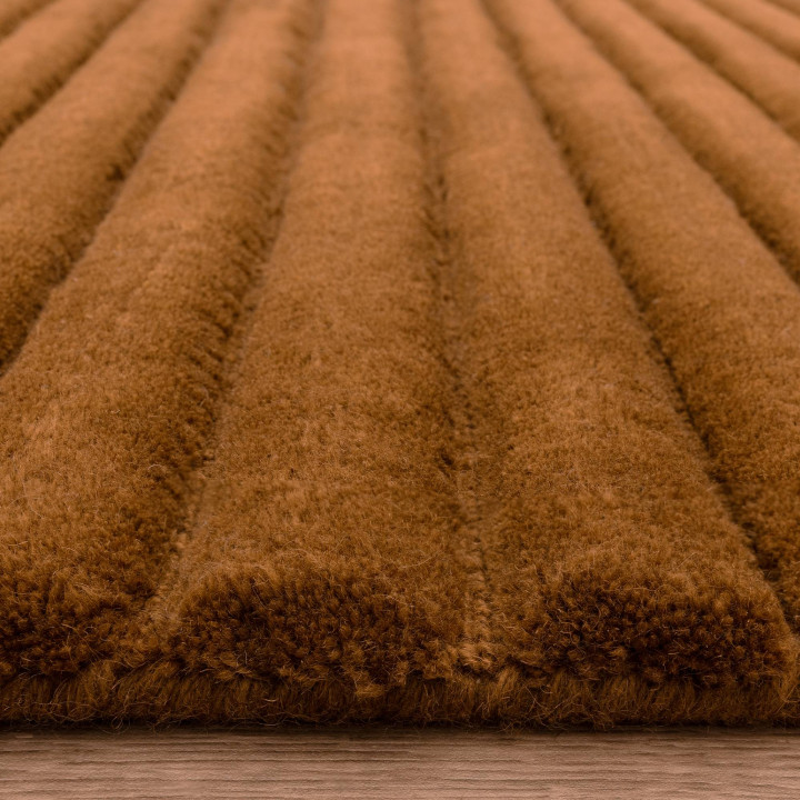 Rug Linie geometric mustard yellow ochre 160x230