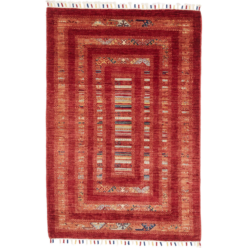 Tappeto Originale Siva Pakistan 99x148 Rosso Te