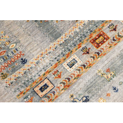 Tappeto Originale Siva Pakistan 104x143 Blu Gri