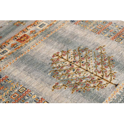 Tappeto Originale Siva Pakistan 104x143 Blu Gri