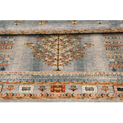 Tappeto Originale Siva Pakistan 104x143 Blu Gri